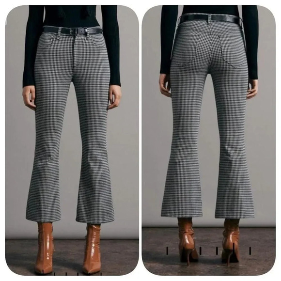 Rag & Bone Casey Knit Jacquard Flare Slim Fit Pant Sz 6